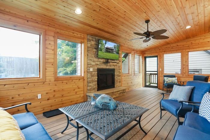 Enclosed Back Deck