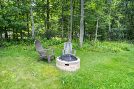 Firepit and Adirondacks Firepit and Adirondacks